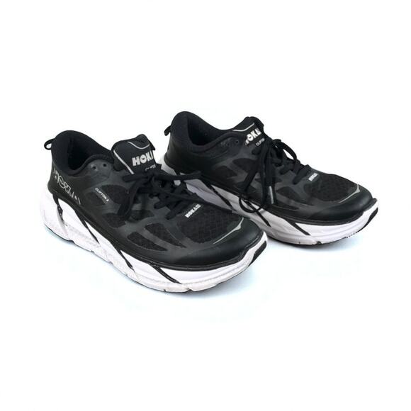 HOKA One One Clifton 2 Road-Running Shoes Sneaker Men 8.5 Black Everyday Travel main image 12